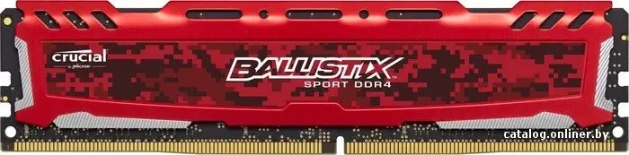 Оперативная память Crucial Ballistix Sport LT Red 16GB DDR4 PC4-19200 [BLS16G4D240FSE]