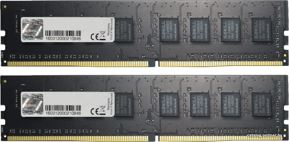 Оперативная память G.Skill Value 2x4GB DDR4 PC4-19200 F4-2400C17D-8GNT