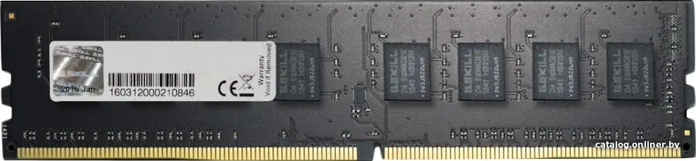 Купить Оперативная память G.Skill Value 8GB DDR4 PC4-19200 F4-2400C17S-8GNT, цена, опт и розница