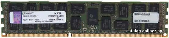 Купить Оперативная память Kingston ValueRAM 8GB DDR3 PC3-12800 (KVR16R11D4/8HC), цена, опт и розница
