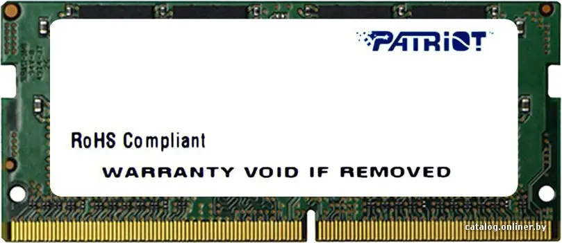 Купить Оперативная память Patriot 8GB DDR4 SODIMM PS4-17000 [PSD48G213381S], цена, опт и розница