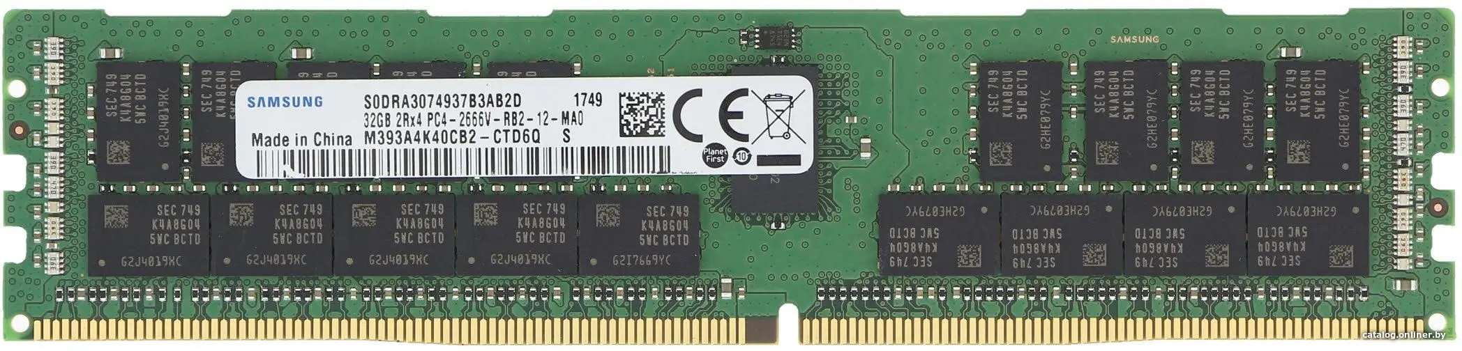 Оперативная память Samsung 32GB DDR4 PC4-21300 M393A4K40CB2-CTD