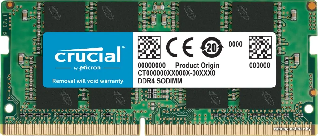 Купить Оперативная память Crucial 16GB DDR4 SODIMM PC4-21300 CT16G4SFRA266, цена, опт и розница