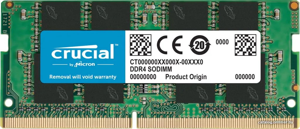 Купить Оперативная память Crucial 8GB DDR4 SODIMM PC4-21300 CT8G4SFRA266, цена, опт и розница