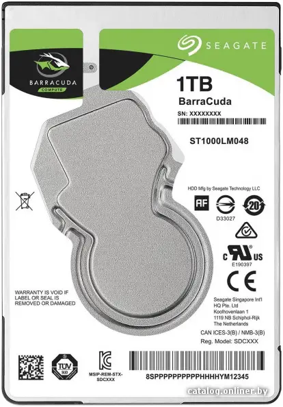 Винчестер для ноутбука 1 Tb SATA 6Gb/s Seagate Barracuda [ST1000LM048] 2.5" 5400rpm 128Mb