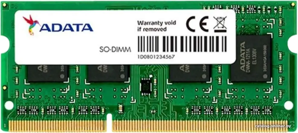 Оперативная память для ноутбука DDR3 4Gb 1600MHz A-Data [ADDS1600W4G11-S] [PC3-12800] CL11