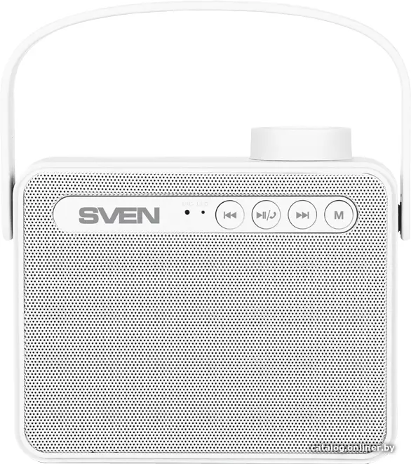 Колонка беспроводная SVEN [PS-72] White (2x3W, Bluetooth, USB, microSD, FM, Li-Ion)