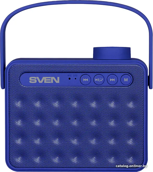 Колонка беспроводная SVEN [PS-72] Blue (2x3W, Bluetooth, USB, microSD, FM, Li-Ion)