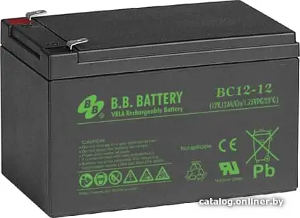 Аккумулятор для ИБП B.B. Battery BC12-12 (12В/12 А·ч)