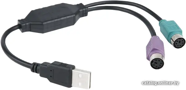 Кабель-адаптер USB A -] 2xPS/2 Gembird [UAPS12]
