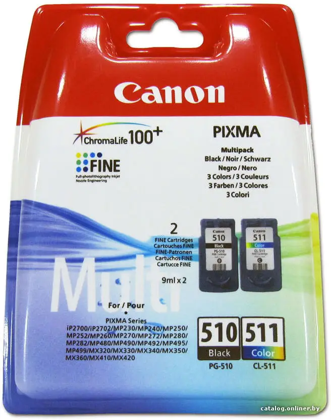 Купить Картридж Canon PG-510/CL-511 Multipack, цена, опт и розница