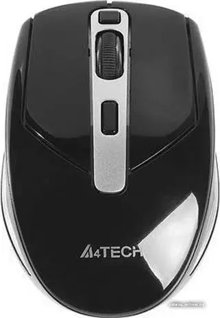 Мышь A4Tech V-Track Mouse [G11-590FX Black&Silver] (RTL) USB 5btn+Roll, беспроводная