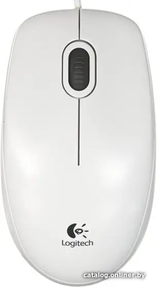 Мышь Logitech Optical Mouse B100 White (OEM) USB 3btn+Roll [910-003360]