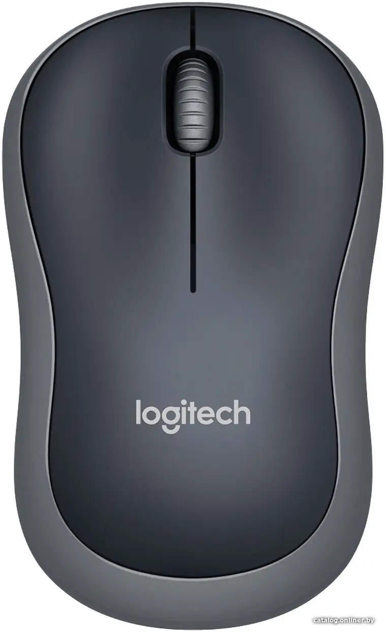 Мышь Logitech [M185 Wireless Mouse] Black/Gray (RTL) USB 3btn+Roll [910-002238]