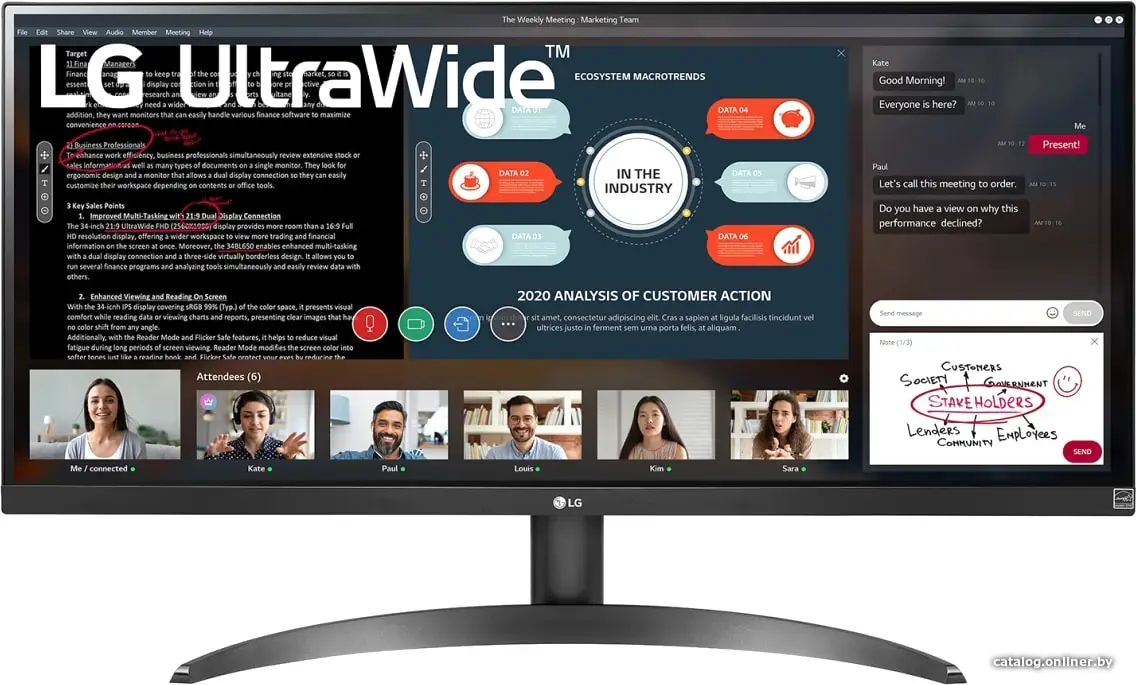 Купить Монитор LG UltraWide 29WP500-B, цена, опт и розница