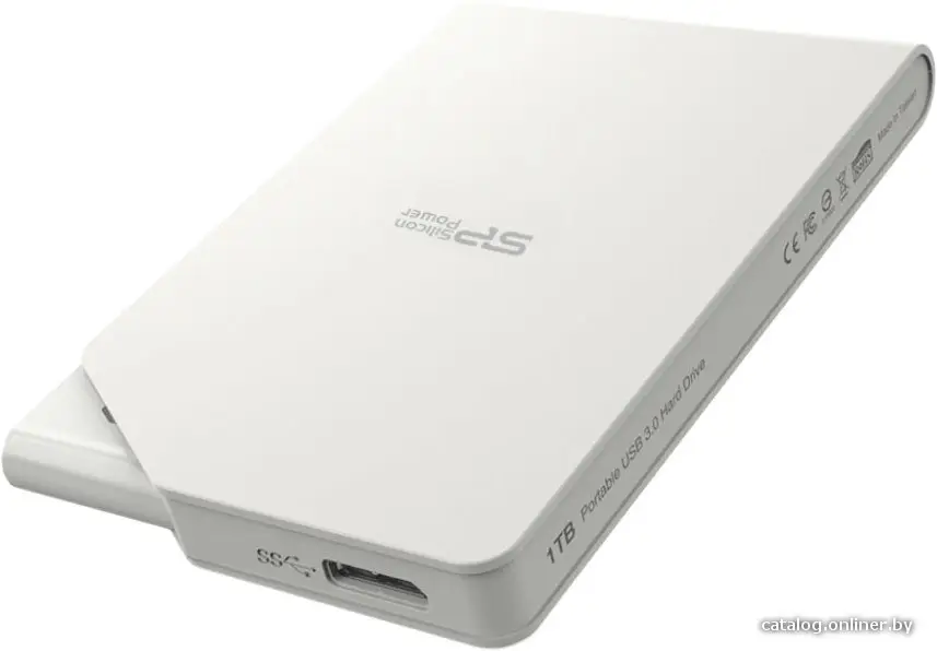 Купить Внешний накопитель Silicon-Power Stream S03 1TB White (SP010TBPHDS03S3W), цена, опт и розница