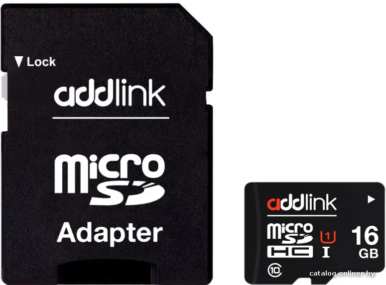 Карта памяти Addlink microSDHC 16GB (Class 10) + адаптер [AD16GBMSH310A]