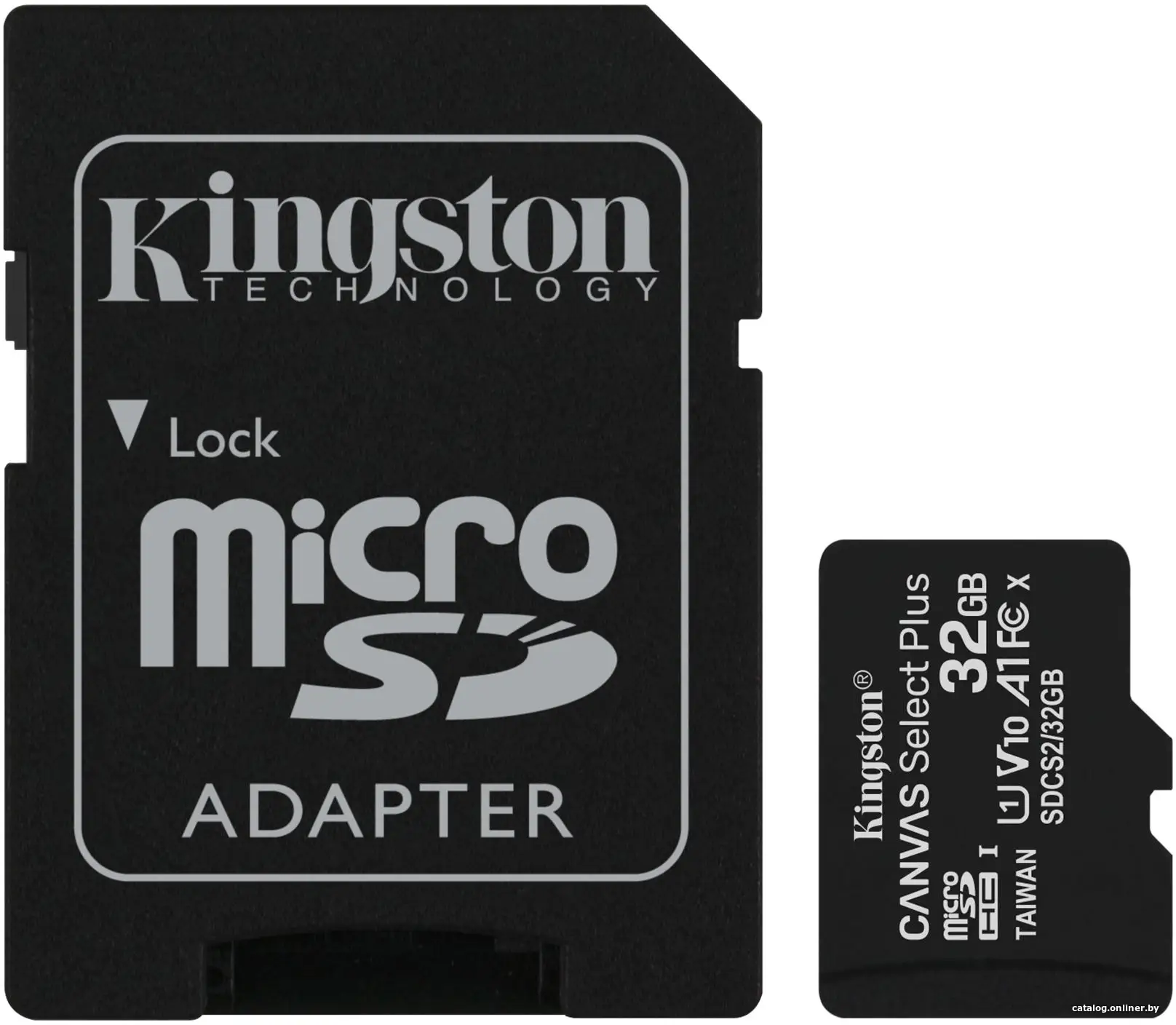 Карта памяти Kingston Canvas Select Plus SDCS2/32GB microSDHC 32GB (с адаптером)