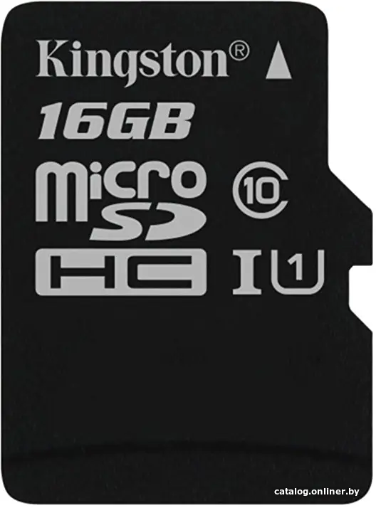 Карта памяти Kingston Canvas Select SDCS/16GBSP microSDHC 16GB