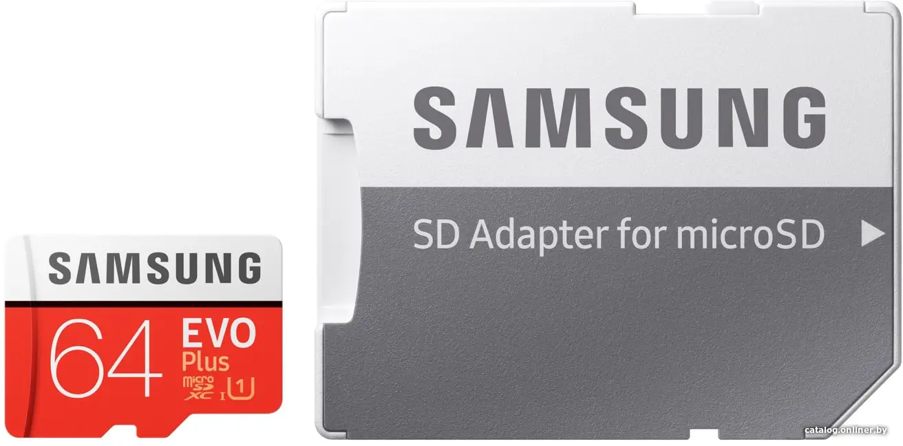 Карта памяти Samsung EVO Plus 2020 microSDXC 64GB (с адаптером) MB-MC64HA