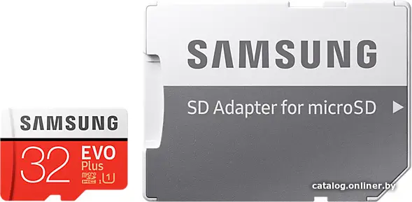 Карта памяти Samsung EVO Plus microSDHC 32GB + адаптер