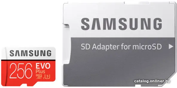 Карта памяти Samsung EVO Plus microSDXC 256GB + адаптер