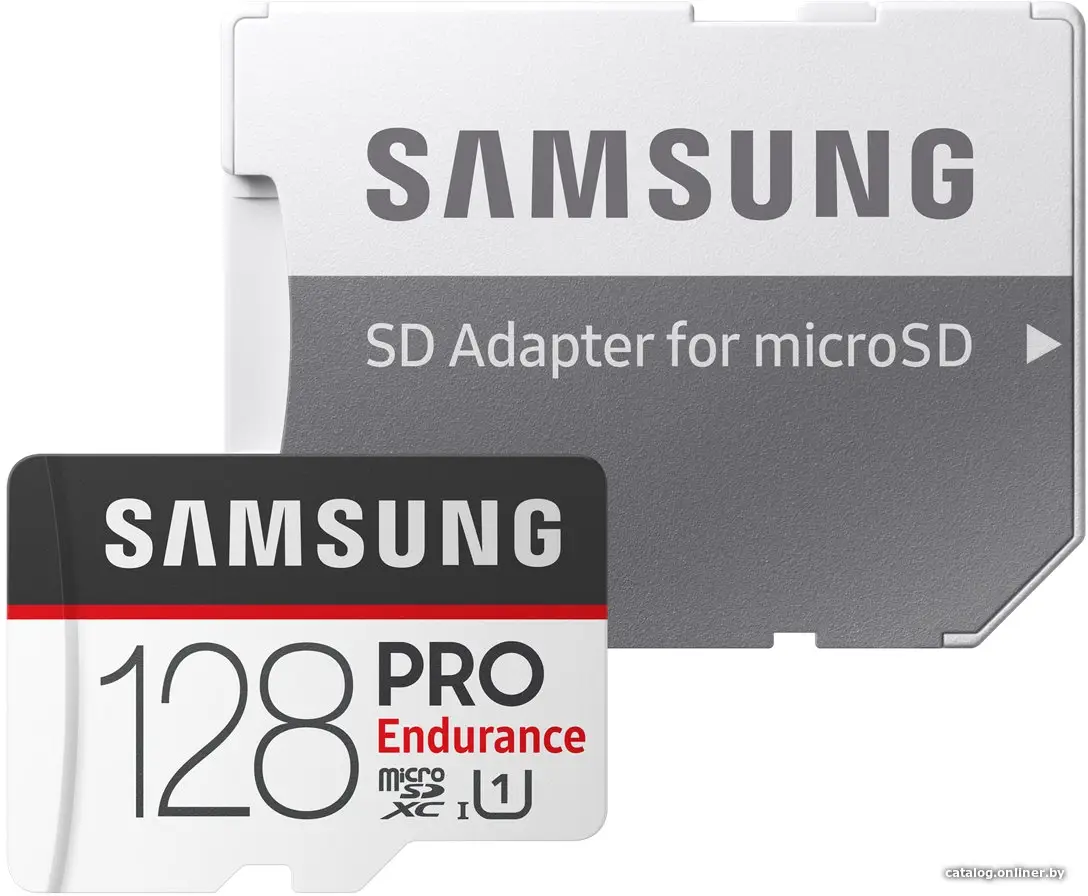 Карта памяти Samsung PRO Endurance microSDXC 128GB + адаптер