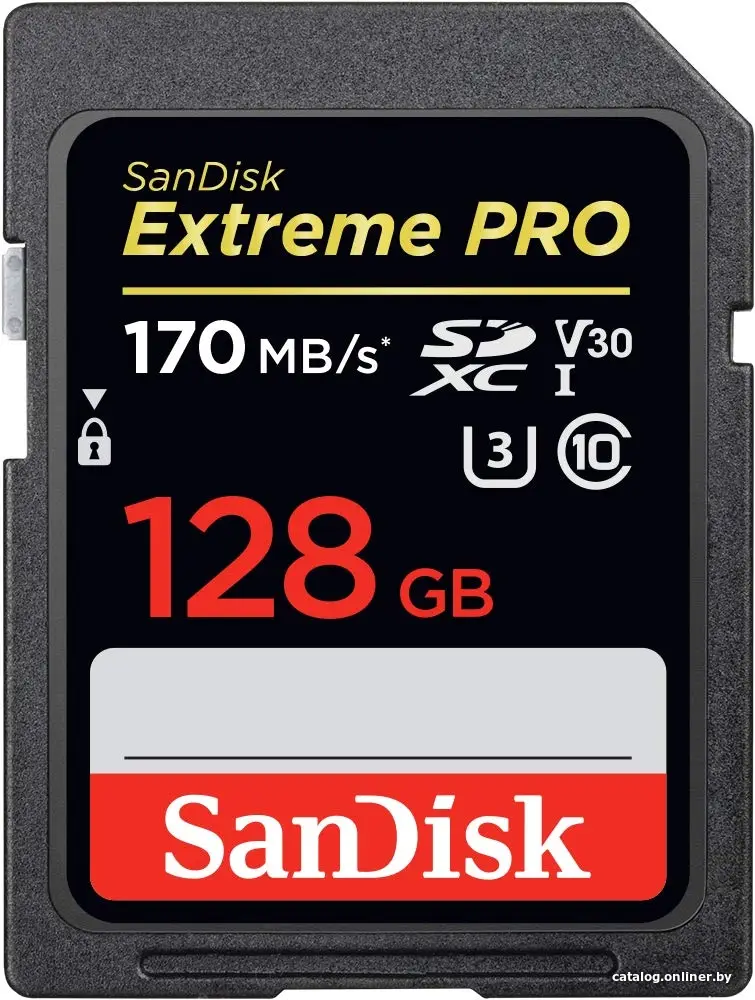 Карта памяти SanDisk Extreme PRO SDXC SDSDXXY-128G-GN4IN 128GB