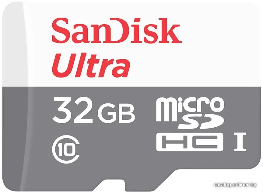 Купить Карта памяти SanDisk Ultra microSDHC Class 10 32GB (SDSQUNB-032G-GN3MN), цена, опт и розница