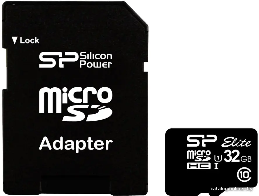 Карта памяти Silicon-Power microSDHC Elite UHS-1 (Class 10) 32 GB (SP032GBSTHBU1V10-SP)