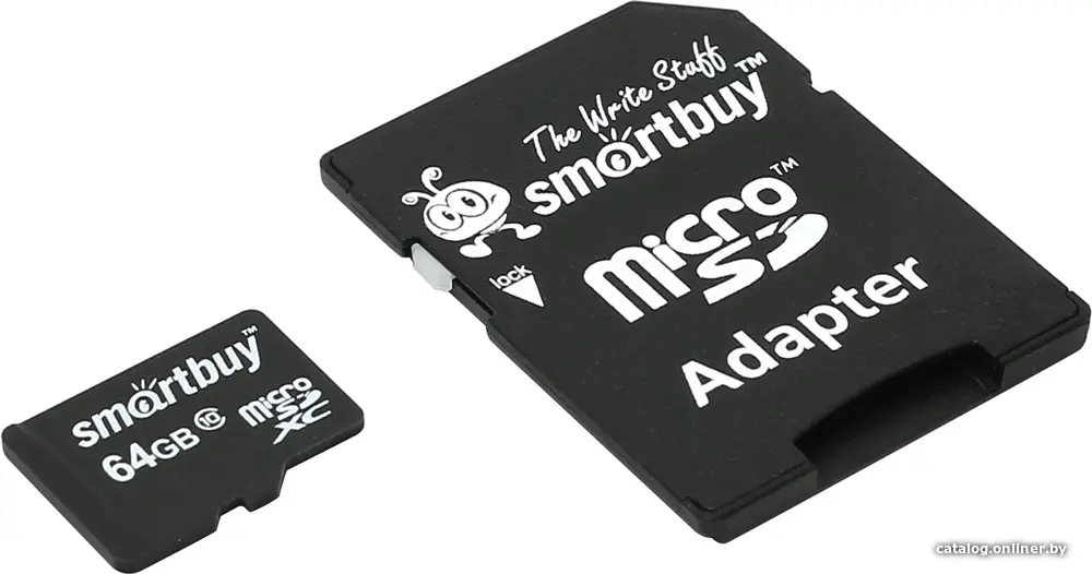 Карта памяти Smart Buy microSDXC (Class 10) 64GB + SD-адаптер (SB64GBSDCL10-01)