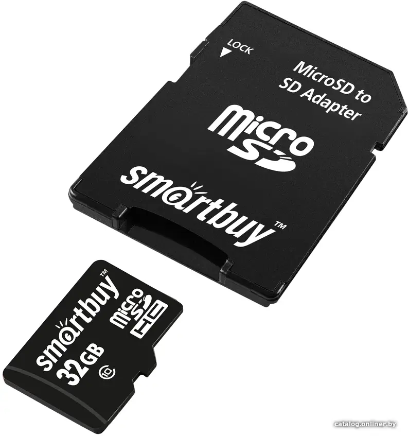 Карта памяти SmartBuy microSDHC (Class 10) 32GB + адаптер (SB32GBSDCL10-01)