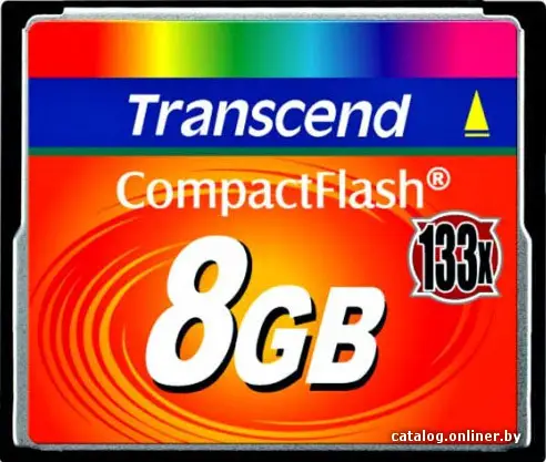 Купить Карта памяти Transcend 133x CompactFlash 8 Гб (TS8GCF133), цена, опт и розница