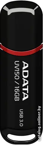 Купить USB Flash A-Data DashDrive UV150 Black 16GB (AUV150-16G-RBK), цена, опт и розница