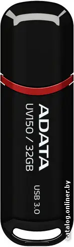 USB Flash A-Data DashDrive UV150 Black 32GB (AUV150-32G-RBK)