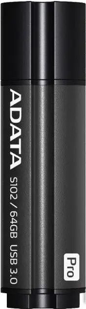 Купить USB Flash A-Data S102 Pro Advanced 64GB Titanium Grey (AS102P-64G-RGY), цена, опт и розница