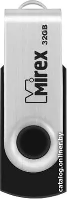 USB Flash Mirex Swivel Black 32GB [13600-FMURUS32]