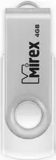 USB Flash Mirex SWIVEL WHITE 4GB (13600-FMUSWT04)