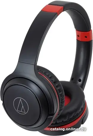 Наушники Audio-Technica ATH-S200BT (черный/красный)