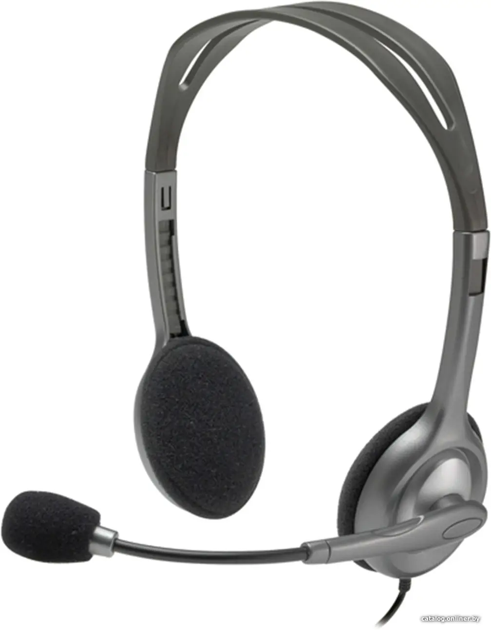 Наушники с микрофоном Logitech Stereo Headset H111 Silver