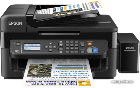 МФУ Epson L566 (A4, струйное МФУ, 33 стр/мин, 5760 optimized dpi, 4краски, USB2.0, ADF, WiFi, сетевой)