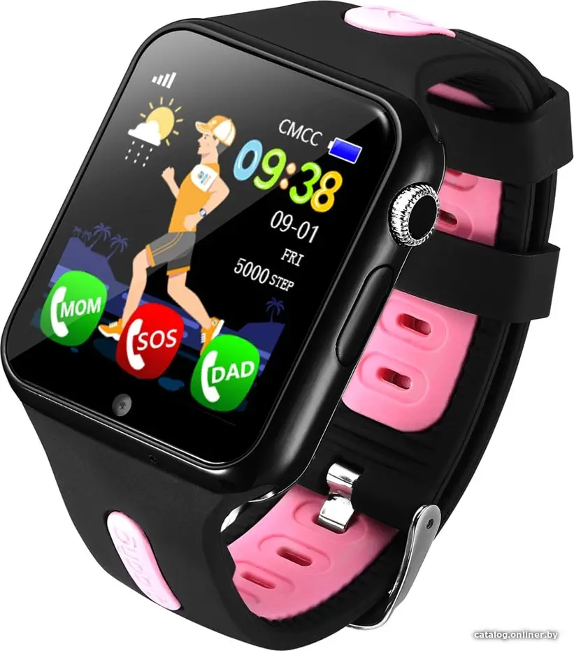 Умные часы Wise WG-SW003 Style (черный/розовый)