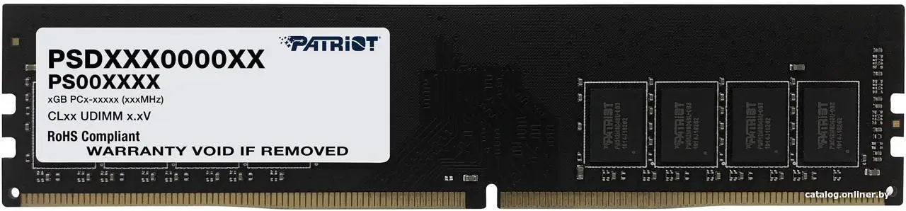 Купить Оперативная память Patriot Signature Line 16GB DDR4 PC4-25600 PSD416G32002, цена, опт и розница