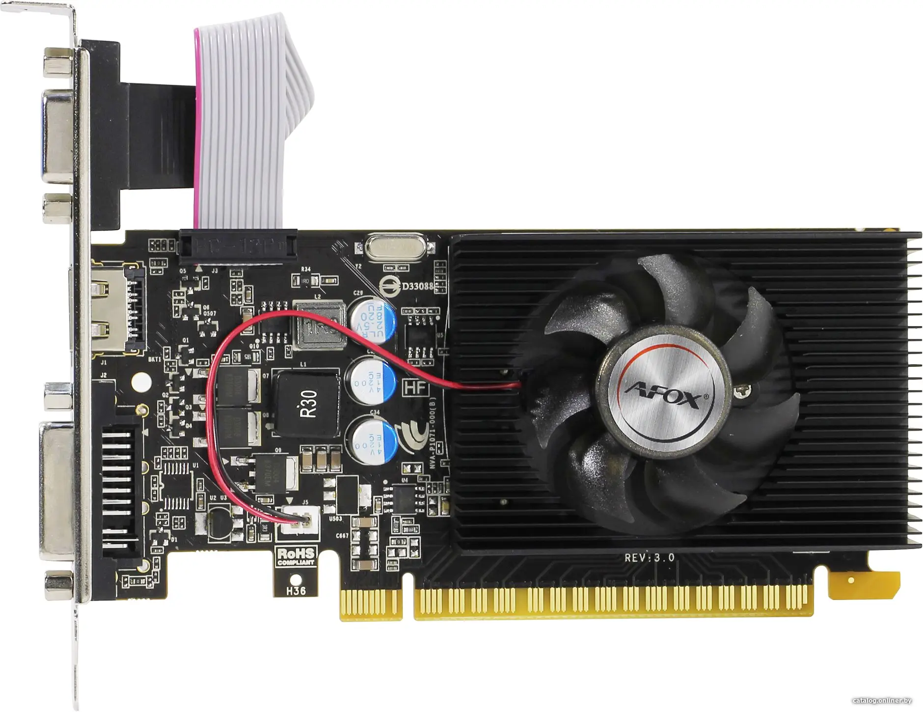 Купить Видеокарта AFOX GeForce GT 730 2GB GDDR3 AF730-2048D3L6, цена, опт и розница