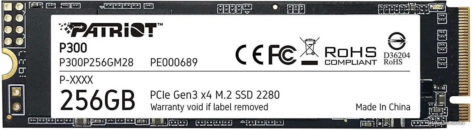 Купить Накопитель SSD Patriot P300 256GB P300P256GM28, цена, опт и розница