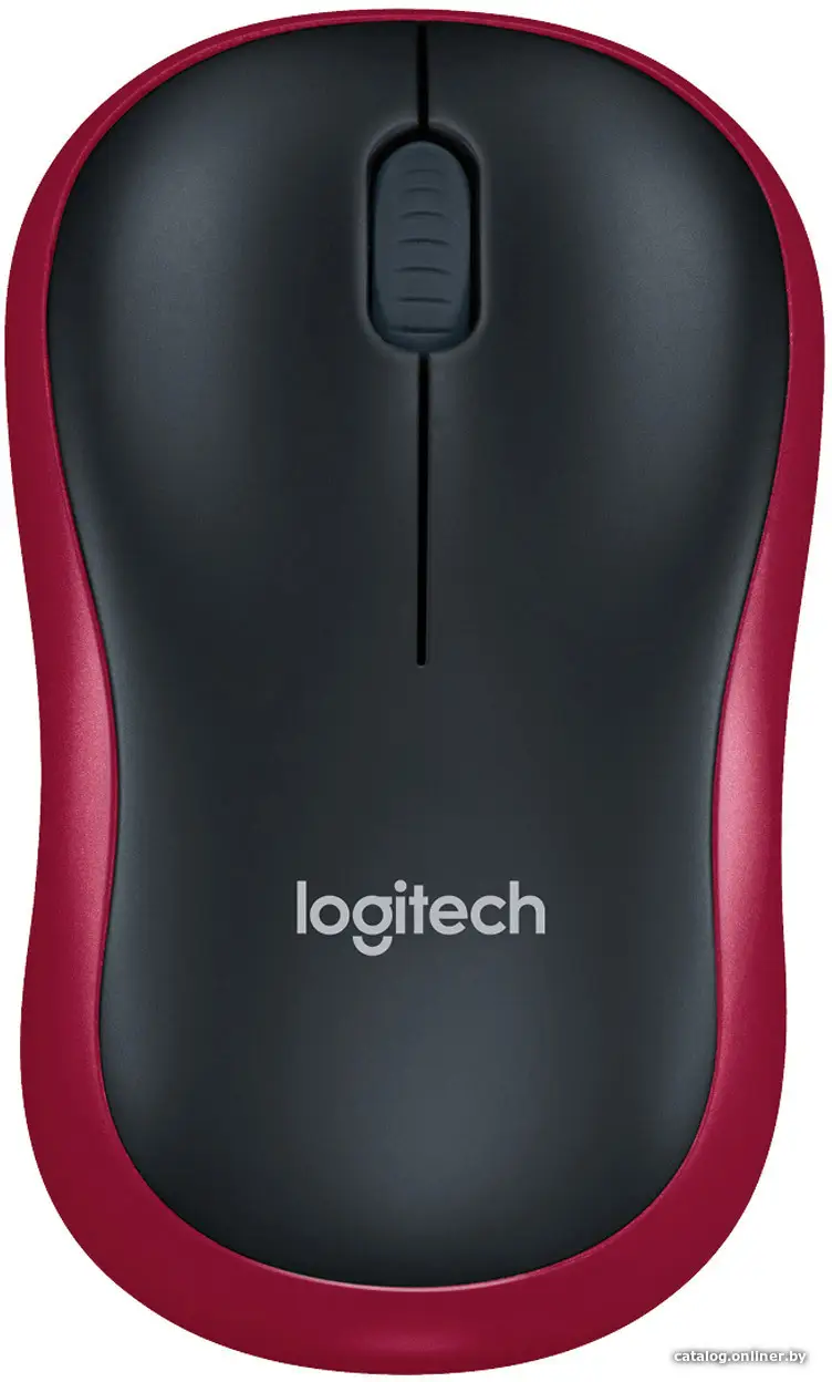 Мышь Logitech M185 (черный/красный) (id1019396)