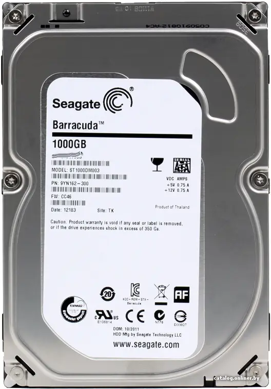 Купить Жесткий диск Seagate Barracuda 7200.14 1TB (ST1000DM003), цена, опт и розница