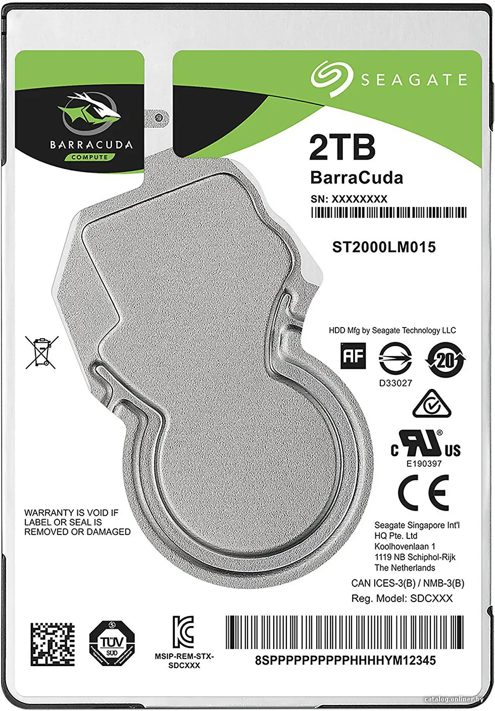 Купить Жесткий диск Seagate Barracuda 2TB [ST2000LM015], цена, опт и розница