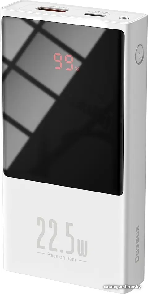 Купить Внешний аккумулятор Baseus Super Mini Digital Display PPMN-B02 20000mAh (белый), цена, опт и розница