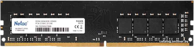 Купить Оперативная память Netac Basic 16GB DDR4 PC4-25600 NTBSD4P32SP-16, цена, опт и розница